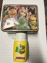 Vintage 1979 Jim Henson Muppets Animal Metal Lunchbox WITH THERMOS Lunch... - $29.60