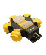 Prime PBPHU345 12gauge 5-Outlet Power Hub w/ 2-Port 3.4A USB Charger 15A... - $36.95