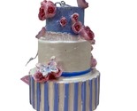 Kurt Adler Cake Fairies Wedding Cake  Ornament Tiered Resin Christmas NW... - $10.41