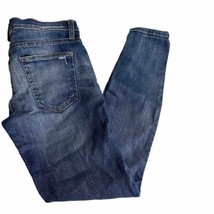 Current/Elliott The Stiletto Niagara Destroy Blue Cropped Skinny Jeans Size 25 - £23.29 GBP