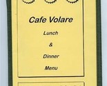 Cafe Volare Lunch &amp; Dinner Menu Midway Airport Chicago Illinois 1998  - $27.72