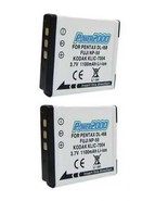 TWO 2 D-Li68 D-L168 39635 Batteries for Pentax Optio S10 S12 Q BLACK Q W... - £21.07 GBP