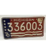 1976 1978 Michigan License Plate Bicentennial # 336003 - $36.53 CAD