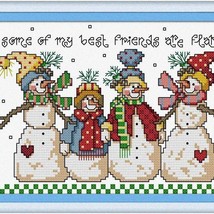 Snowman Stitchery: DIY Embroidery Kit for Adults - Preprinted Fabric, DM... - $35.59