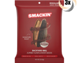 3x Bags Smackin&#39; Backyard BBQ Flavor Jumbo Sunflower Seeds | 4oz | Small... - $19.22
