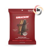 3x Bags Smackin' Backyard BBQ Flavor Jumbo Sunflower Seeds | 4oz | Small Batch - £15.13 GBP