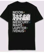 Women&#39;s Large Sailor Moon Mercury  Mars, Jupiter &amp; Venus Black T-Shirt A... - $21.86 CAD