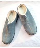 Cole Haan Fur Lined Suede Waterproof Loafers Slides Womens Size 6B Gray - £35.02 GBP