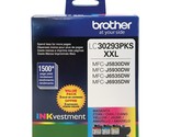 Brother LC30293PK Super High Yield 3 Pack Ink Cyan/Magenta/Yellow - £56.62 GBP