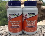 *2* NOW Mushroom Immune Renew 90 Veg Capsules Immune System Support Exp ... - $22.27