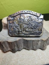 Bergamot Brass Works Belt Buckle VTG 1977 Mission San Carlos Borromeo De... - £31.57 GBP