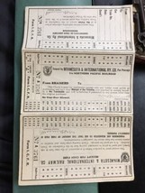 Minnesota &amp; international Railway northern pacific railroad ticket 1920 ... - £31.38 GBP