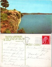 Missouri High Bluffs Horseshoe Bend Ozarks Posted to PA in 1957 VTG Postcard - £7.38 GBP
