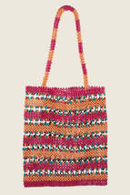 Fame Contrast Wooden Beaded Tote Bag - $69.22 CAD