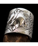 Excellent Hand crafted Sterling Silver Tribal Ring with Elephants Size 7 - $22.80