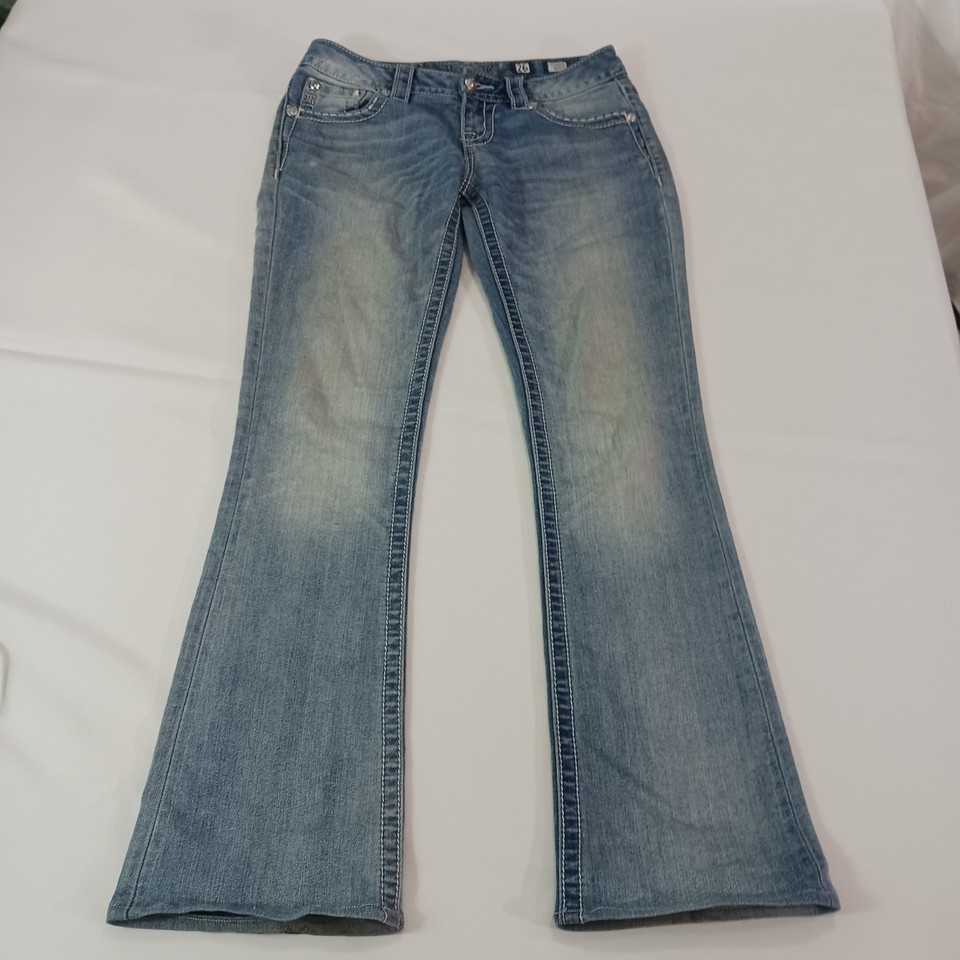 MISS ME JP8242B Signature Bootcut Women's Blue Cotton Blend Jeans Sz 26 (29×30) Item image 13
