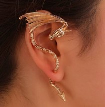 Dragon Wings &amp; Head - Gold or Silver - Cartlidge Earrings - £10.08 GBP