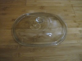 Lid (only) Rival Vintage Crock Pot Model 3745 Glass Lid Replacement Oval Shaped - £22.58 GBP