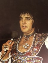 Elvis Presley Vintage 8x10 Photo Picture Elvis In Vegas Jumpsuit - £10.16 GBP