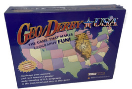 Geo Derby USA Board Game by Talicor 2001 - Brand New And Sealed! Free Sh... - $27.23