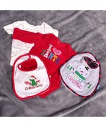 Baby Christmas Bundle 0-6 and 3 Months &amp; Bibs - £4.46 GBP