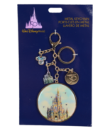Disney Parks WDW 50th Magical Celebration Cinderella Castle Charms Keych... - £12.44 GBP