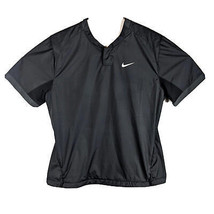 Womens Hot Cage Softball Jacket Medium Black Adjust Waist Vented Nike - £30.54 GBP