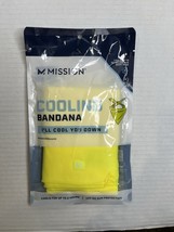 Mission Cooling Bandana Hi Vis Yellow Lightweight &amp; Breathable Instant C... - $239.15 MXN