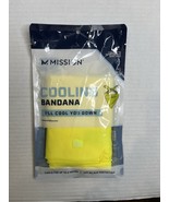 Mission Cooling Bandana Hi Vis Yellow Lightweight &amp; Breathable Instant C... - $18.23 CAD
