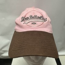 Pink Silver Dollar Club Hat Adjustable Strap back Cap Star Embroidered Logo - $13.99