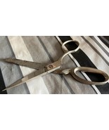 Vintage Hot Drop Forged Steel Scissors Sewing Shears Right-Handed 7&quot; Italy - $19.14 CAD