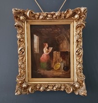 The Valentine - 19th Century Oil on Metal Plate - Americana - £1,331.33 GBP