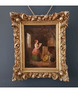 The Valentine - 19th Century Oil on Metal Plate - Americana - $1,700.00