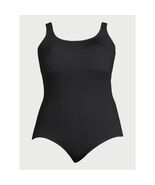 Time and Tru Women's Crinkle One Piece Swimsuit, Black Size S(4-6) - $28.70