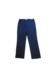 J.Jill Chino Ankle Pull-On Pants Size 8 Navy Blue  Elastic Waist Stretchy - £25.14 GBP