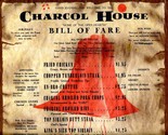Charcoal House Menu Green Bay &amp; Belvidere Roads Waukegan Illinois 1960&#39;s - £28.55 GBP
