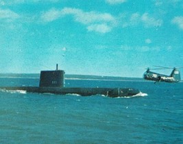 USS Nautilus Nuclear Powered Submarine Vintage Postcard Lighthouse Helicopter - £13.59 GBP
