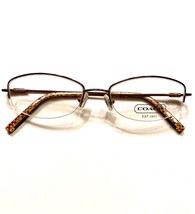 Coach Nadine Authentic Designer Frames half Rim Copper Eyeglasses - £91.11 GBP