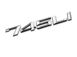 1 PCS 3D chrome 730LI 740LI 750LI 760LI emission emblem  car stickers for new 7  - £74.87 GBP