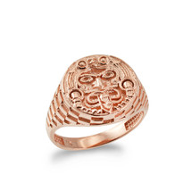 10K Rose Gold Rugged Aztec Mayan Sun Ring - £281.17 GBP
