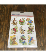 Vintage birds and flowers stickers in sealed package Gibson greetings  - €17,07 EUR