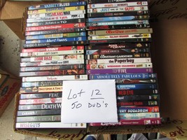 Lot of 50 DVD&#39;s No Duplicates Drama Comedy Action Thriller See Titles Lot 12 - £51.29 GBP