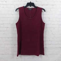 Wendy Williams Collection Top Womens Large Red Scoop Neck Sleeveless Swe... - £15.72 GBP