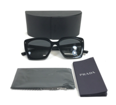 Prada Sunglasses SPR23Z 16K-5S0 Polished Black Butterfly Frames with Gray Lenses - £97.41 GBP