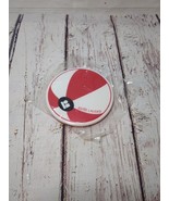Vintage Red White Festive Balloon Estee Lauder Compact Mirror Purse Small - $16.82