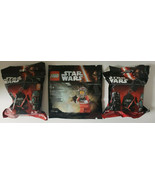 Disney Star Wars Characters Bag Clip Keychain 2  Bags &amp;Rebel Pilot SW4 - £10.21 GBP