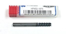 3/16&quot; (.1875&quot;) 4 Flute Carbide End Mill 50 Degree Helix OSG HP450-1875 M787412 - £18.09 GBP