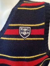 Rugby by Ralph Lauren Men&#39;s Striped Sweater Vest Red/Black/Yellow XL NWT - £57.12 GBP