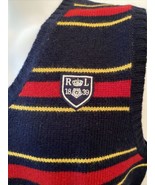 Rugby by Ralph Lauren Men&#39;s Striped Sweater Vest Red/Black/Yellow XL NWT - £56.02 GBP