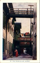 Canada Old Quebec Rue Sous-Le-Cap Narrow Street 1915-1930 Vintage Postcard - £6.75 GBP